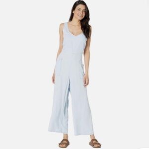 Prana Bahia Denim Cross Back Jumpsuit
